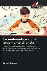 matematica come argomento di ansia