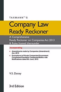 Company Law Ready Reckoner