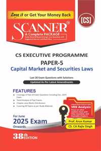 Capital Market and Securities Laws (Paper 5 | Group II) - Containing questions of last 20 Exams | CS Executive | June 2025 Exam | Green Edition
