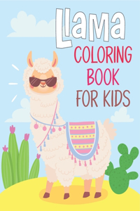 Llama Coloring Book For Kids