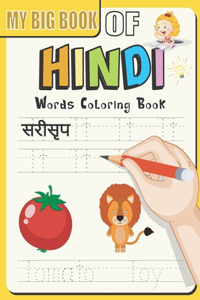 My Big Book Of Hindi Words Coloring Book