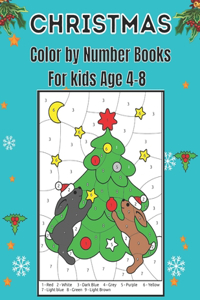 Christmas Color by Number Books For kids Age 4-8