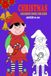 Christmas Coloring Book For Kids Ages 6-10