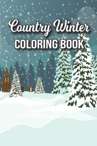 Country Winter Coloring Book