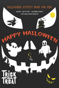 Halloween activity book for kids