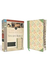 NIV, Cultural Backgrounds Study Bible, Leathersoft, Green, Indexed, Red Letter Edition