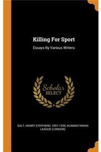 Killing for Sport