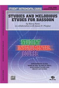 Studies and Melodious Etudes for Bassoon, Lev III