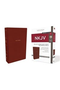 NKJV Deluxe Reference Bible Red Letter Edition [Super Giant Print,