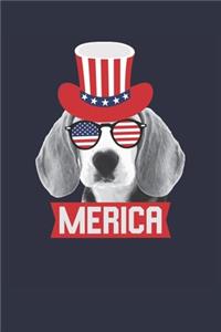 Beagle Journal - Beagle Notebook - Fourth Of July Gift for Beagle Lovers