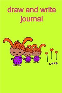 Draw and Write Journal Love Planet Aliens