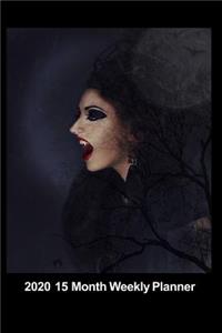Plan On It 2020 Weekly Calendar Planner -Vampire Whispers In the Night
