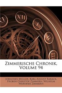 Zimmerische Chronik. Vierter Band