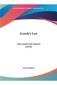 Geordy's Last: Newcastle Folk Speech (1878)