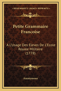 Petite Grammaire Francoise