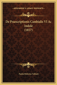 De Praescriptionis Cambialis VI Ac Indole (1857)