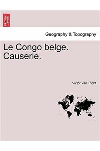 Le Congo Belge. Causerie.