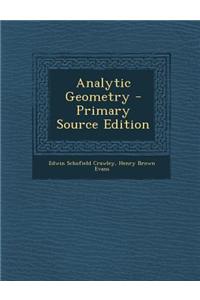 Analytic Geometry - Primary Source Edition