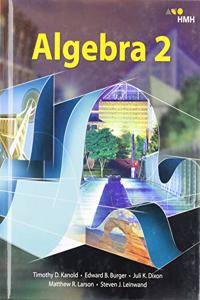 Student Edition Hardcover Algebra 2 2018