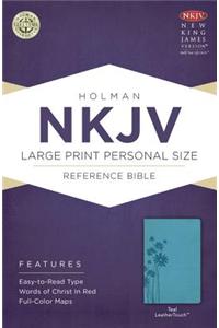 NKJV Large Print Personal Size Reference Bible, Teal