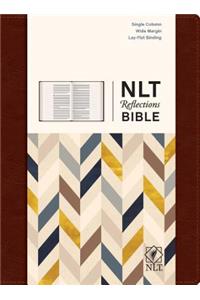 NLT Reflections Bible (Hardcover LeatherLike, Mahogany Brown)