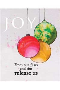 Joy Ornament Advent Bulletin, Large (Pkg of 50)