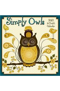 2019 Simply Owls 16-Month Wall Calendar: By Sellers Publishing