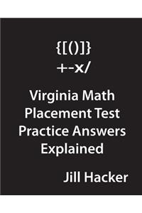 Virginia Math Placement Test Practice Answers Explained