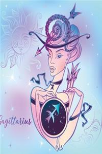 Zodiac sign Sagittarius Notebook