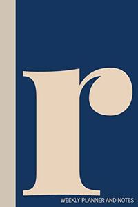 r - Weekly Planner and Notes