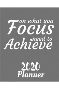 Focus on What You Need to Achieve