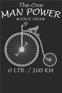 The One Man Power 0 Ltr. / 100KM: Wochenplaner Januar bis Dezember 2020 - 1 Woche auf einen Blick - DIN A5 Monatsplaner Jahresplaner Jahr Terminplaner Checklisten & Notizen Fahrrad M