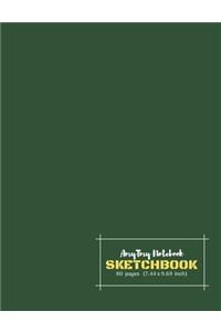 AmyTmy Notebook - Sketchbook - 80 pages - 7.44 x 9.69 inch - Matte Cover