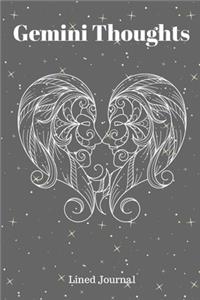 Gemini Thoughts Lined Journal