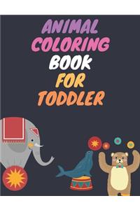 Animal coloring book for toddler