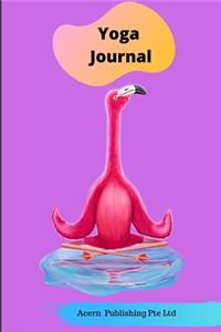 Flamingo Theme Yoga Journal