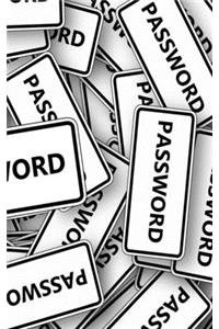 Personal Password Logbook with Password Cover