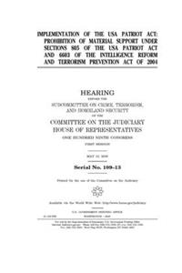 Implementation of the USA Patriot Act