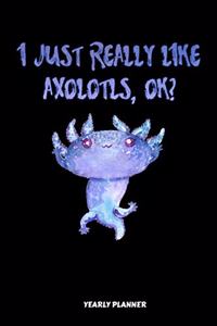 I Just Really Like Axolotls, Ok Yearly Planner