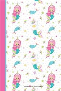 Mermaid Unicorn Journal Notebook