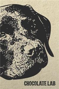 Chocolate Labrador Notebook