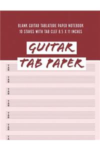 Guitar Tab Paper