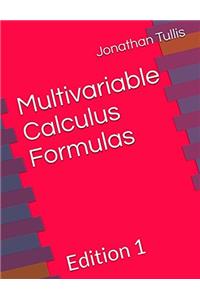 Multivariable Calculus Formulas