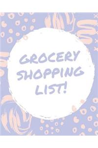 Grocery Shopping List