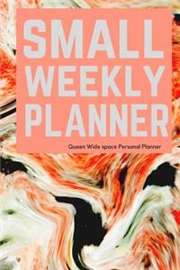 Queen Small Weekly Planner