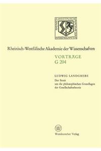 Der Streit um die philosophischen Grundlagen der Gesellschaftstheorie