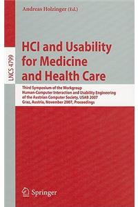 HCI and Usability for Medicine and Health Care