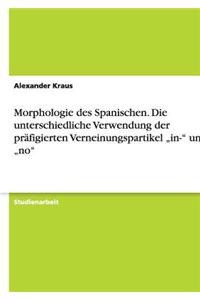 Morphologie des Spanischen. Die unterschiedliche Verwendung der präfigierten Verneinungspartikel 