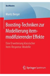 Boosting-Techniken zur Modellierung itemmodifizierender Effekte