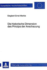 Die Historische Dimension Des Prinzips Der Anschauung